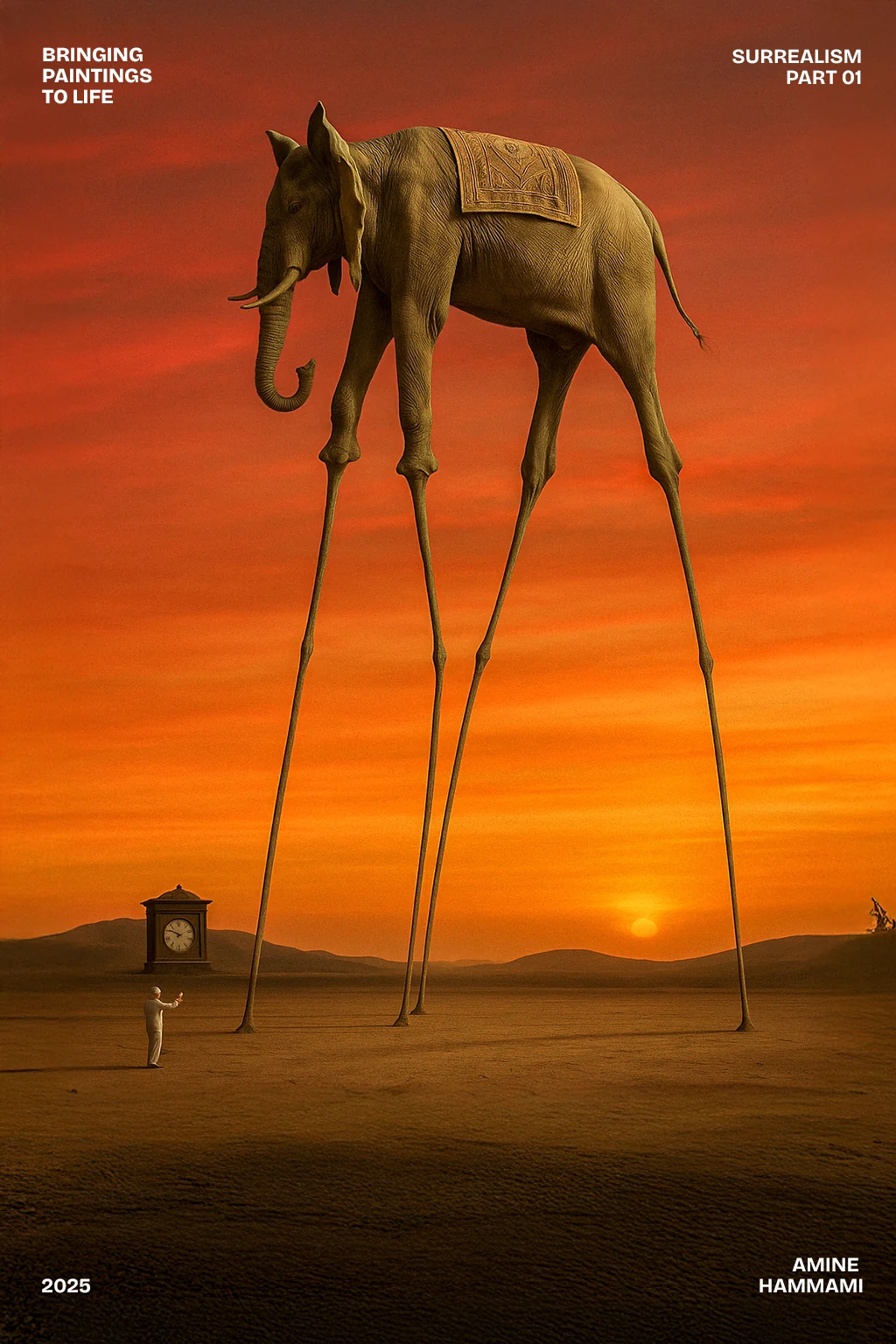 Photographic AI reimagining of The Elephant
